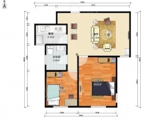 1室1厅1卫户型详情